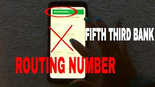 ✅  Fifth Third Bank Routing Number - Where Is It  🔴