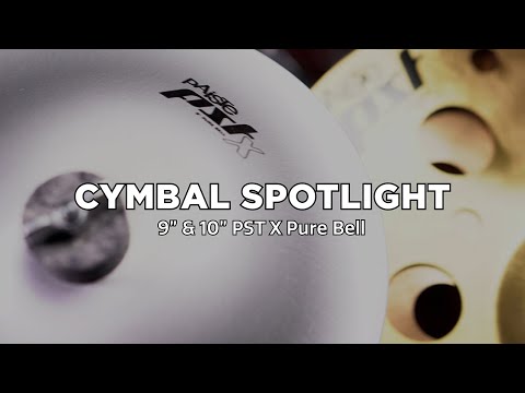 PAISTE CYMBALS - 9” & 10" PST X Pure Bell / 14" PST X Flanger Stack