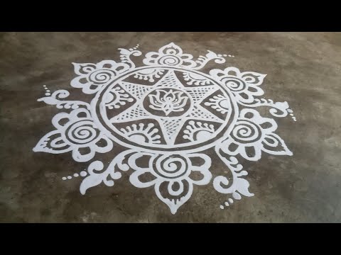 Alpana Design For Manabasa Gurubara Laxmi Puja/Natural Alpona/Rangoli Designs/Arts and Beauty.