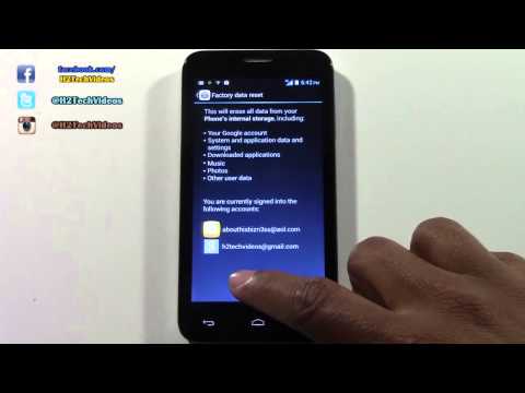 Fierce ONETOUCH - How to Reset Back to Factory Settings​​​ | H2TechVideos​​​