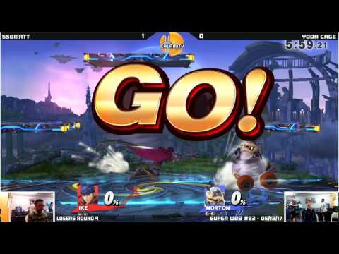 WBB #83  SSBMatt Ike vs Yoda Cage Morton   Losers Round 4   Smash 4 Singles
