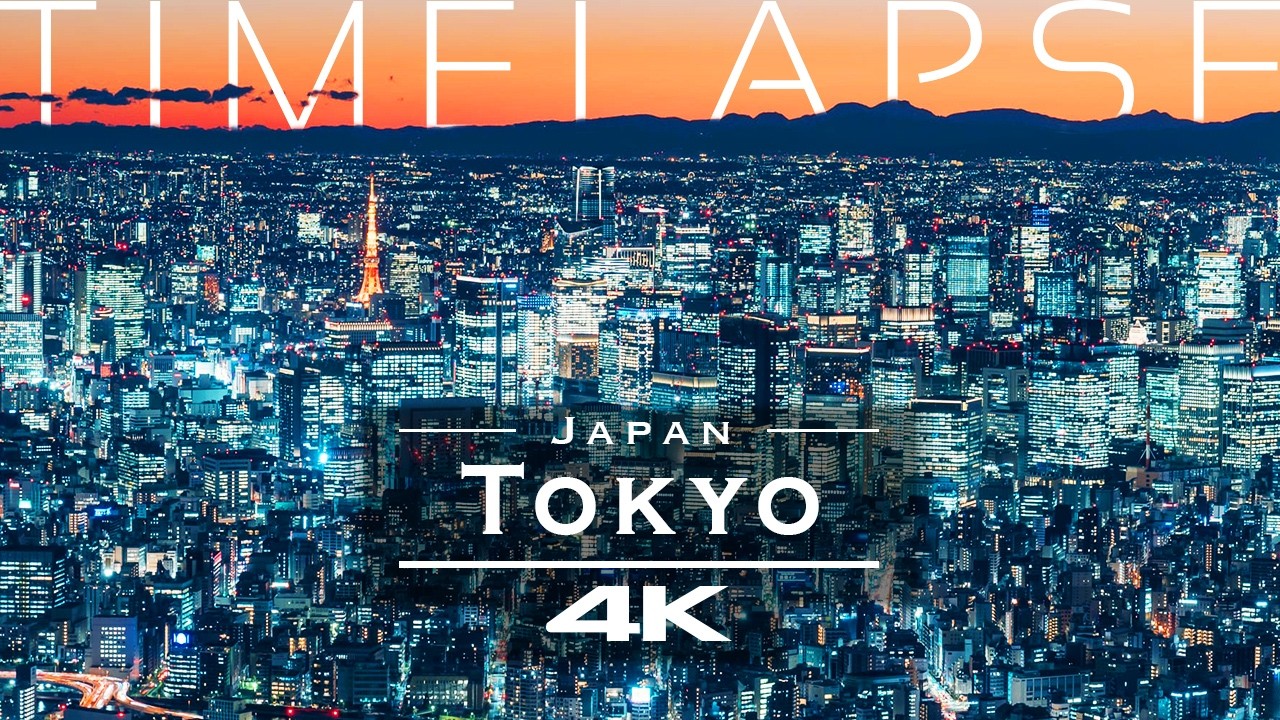 Tokyo at Night in 4K 🇯🇵 | Stunning Drone Timelapse of Japan’s Neon Megacity