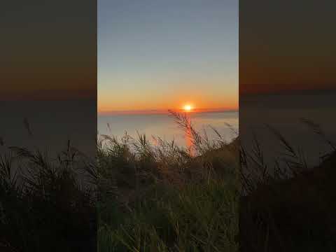 Red Sunrise Over Monte San Bartolo - Nature's Fiery Embrace