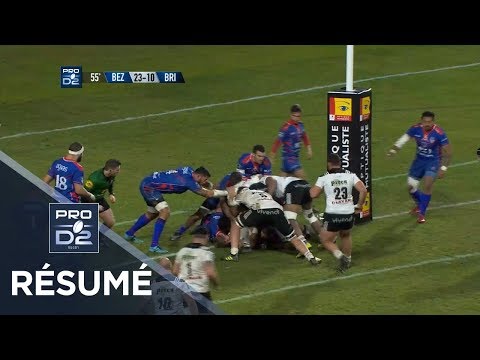 PRO D2 - Résumé Béziers-Brive: 29-20 - J19 - Saison 2018/2019