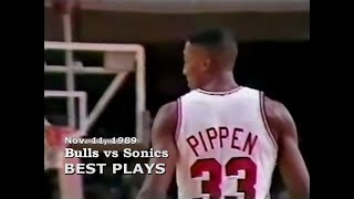 November 11, 1989 Bulls vs Sonics highlights