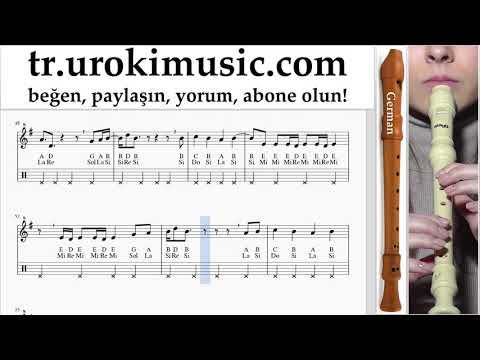 Blok flüt dersleri (G.) LSD - Thunderclouds ft. Sia, Diplo, Labrinth Notalar Eğitim um-i723