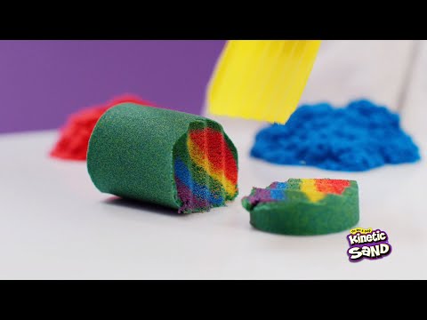 Spin Master Kinetic Sand Sandisfactory Set with 2lbs video