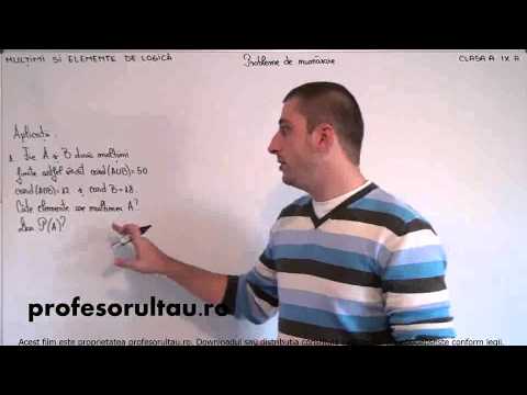03   cls9    Multimi si elemente de logica matematica   probleme de numarare   aplicatii   partea 1