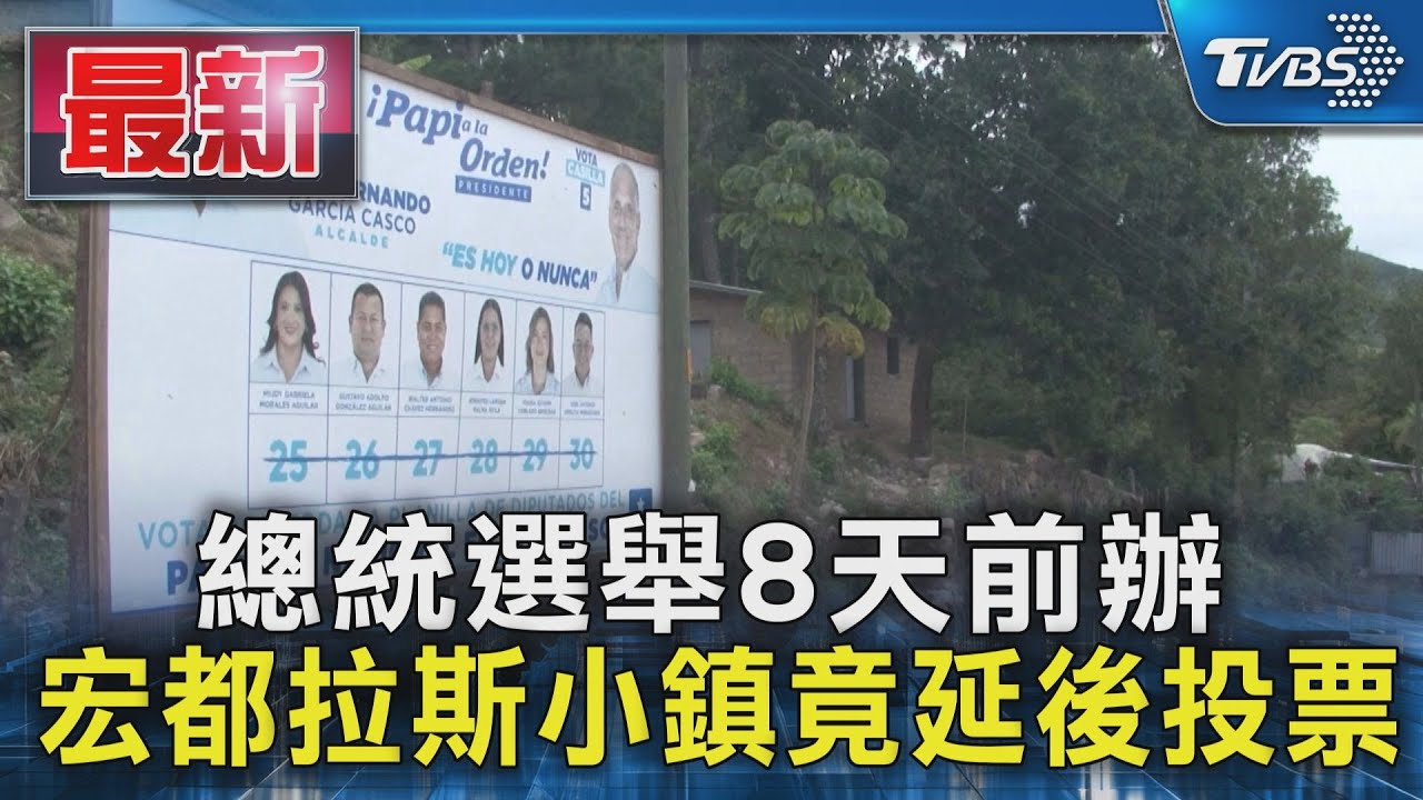 總統選舉8天前辦 宏都拉斯小鎮竟延後投票