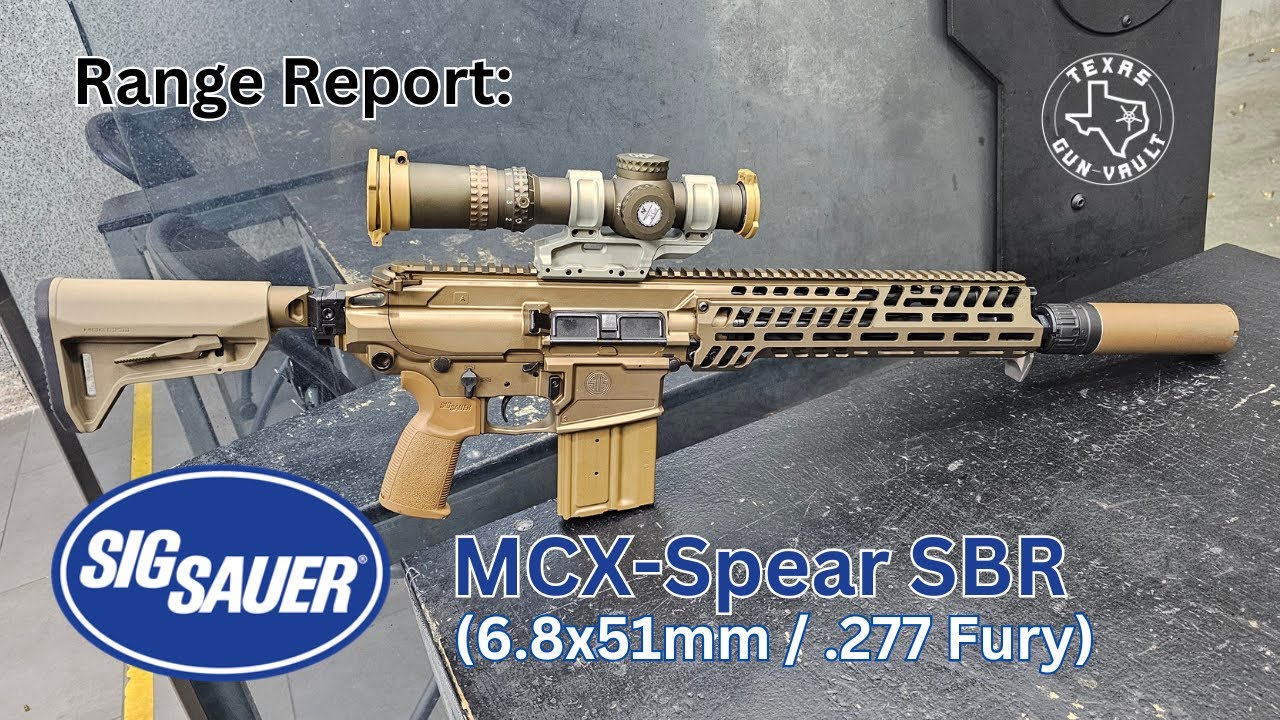Range Report: Sig Sauer MCX-Spear 6.8x51 (.277 Fury) SBR - The civilian version of the XM7 Rifle