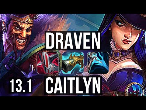 DRAVEN & Thresh vs CAITLYN & Soraka (ADC) | Penta, 500+ games, Godlike | KR Diamond | 13.1