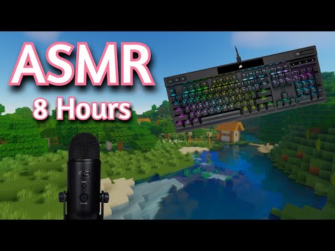 ASMR Gaming | MINECRAFT SURVIVAL 8 HOURS FOR SLEEP | Keyboard/Mouse Sounds 💤