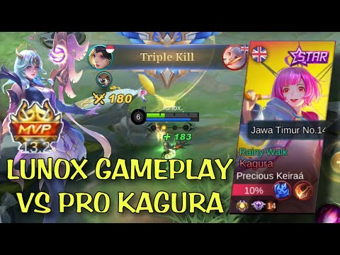 LUNOX GAMEPLAY BEAT PRO KAGURA GUYS - Mobile Legends: Bang Bang