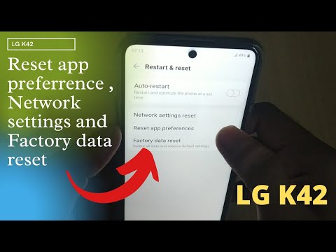 LG K42 Network settings reset, app preferrence | How to reset Network settings | Factory data reset