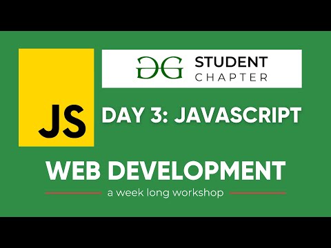 Javascript Web Development Workshop Day 3