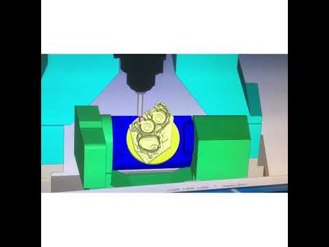 Okk vcx350 carter admission FPE part2 5 axes topsolid par DPMR