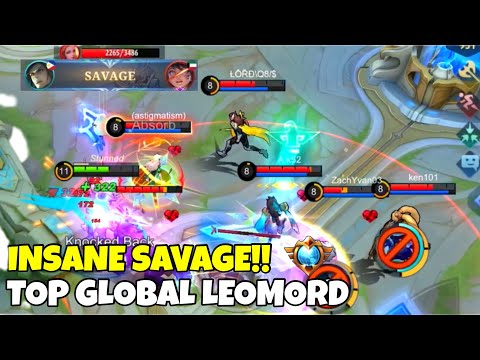 INSANE SAVAGE !!!!!! - Top Global Leomord - Avory | MLBB