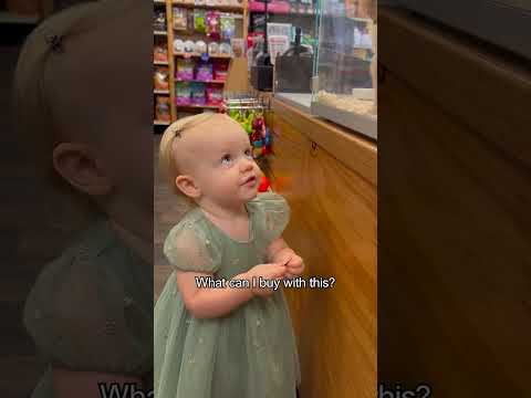 Toddler Tries to Buy a Puppy with One Coin and Her Backup Plan is the Cutest Thing Ever! 🥺 #bakery