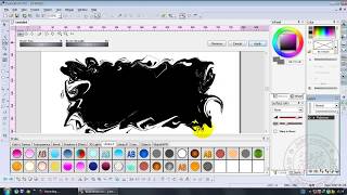 Real Draw Pro إنشاء مستطيل بحواف مزركشة