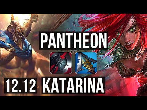 PANTHEON vs KATARINA (MID) | 1.5M mastery, 900+ games, 14/3/6, Legendary | EUW Master | 12.12