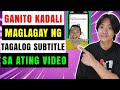 Paano maglagay ng subtitle na tagalog sa video gamit ang capcut app sa cellphone