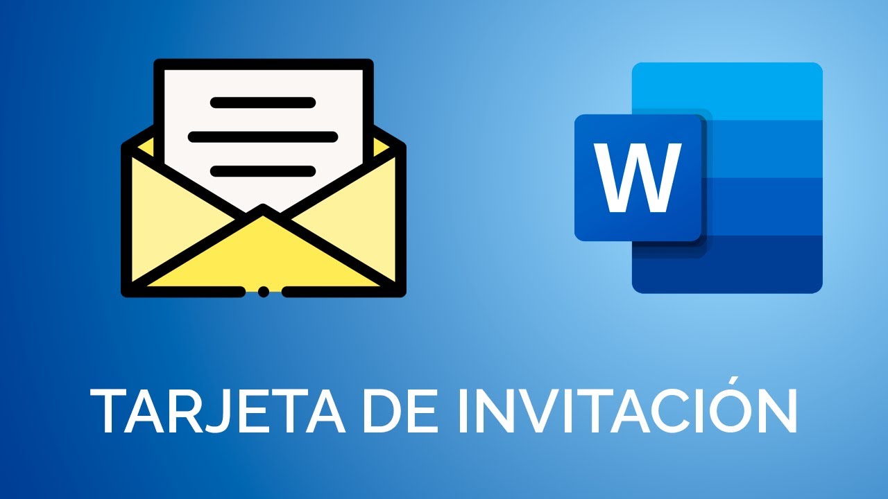 Cómo hacer una TARJETA DE INVITACIÓN en Word