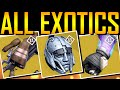 Destiny - ALL HOUSE OF WOLVES EXOTICS! - YouTube