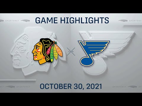 NHL Highlights | Blackhawks vs. Blues - Oct. 30, 2021