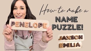 Learn how to make a wooden name puzzle using a scroll saw!