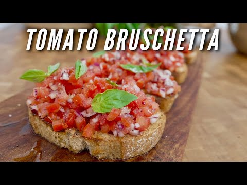 How To Make Tomato Bruschetta | Fresh & Easy Starter/Appetizer