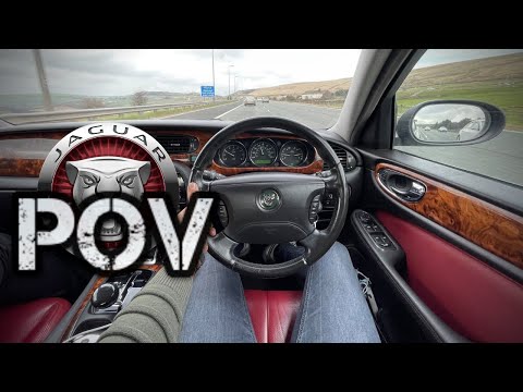 Jaguar XJ 4.2 v8 POV Drive (x350) | Country Road