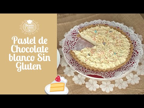 Cómo hacer 🍪🍦PASTEL DE CHOCOLATE BLANCO SIN GLUTEN
