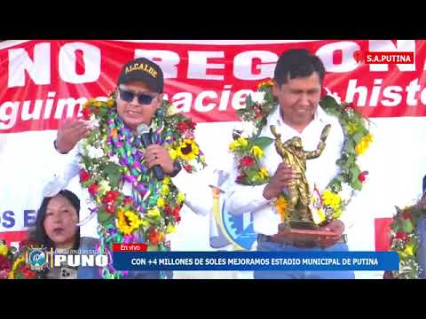 CON UNA INVERSIÓN DE 4 MILLONES DE SOLES SE INICIA LA OBRA DE MEJORAMIENTO DEL ESTADIO DE PUTINA
