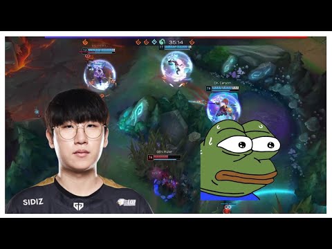Ruler hides on bush to try to escape from DK (GENG vs DK)