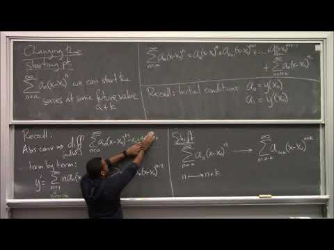 Math 391 Lecture 19 - Series solutions to linear ODEs at Ordinary Points