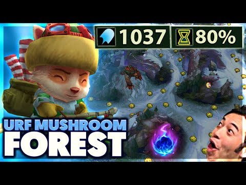 1 SECOND MUSHROOM COOLDOWN | ACCROSS THE MAP COMETS | 1,000 AP URF TEEMO - BunnyFuFuu