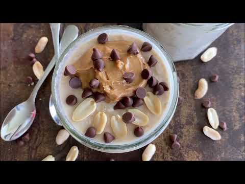 {Healthy Breakfast Recipe!} - Peanut Butter Overnight Oats