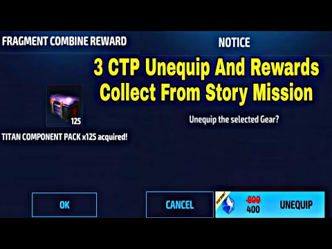 3 CTP Unequip And Rewards Collect From Story Mission & Some Tips 2021 - Marvel Future Fight