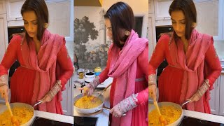Pregnant Sonam Kapoor making Laddoos for her pregnancy Cravings with hubby Anand Ahuja