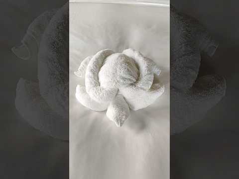 How to make towel folding turtle 🐢🐢 new towel folding decoration ideas#viral#youtubeshorts