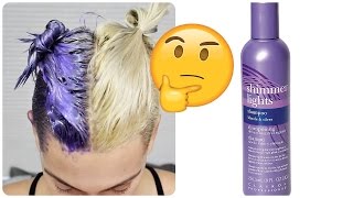 Power of Shimmer Lights Purple Shampoo- Maintain Gray Hair - How to get Grey Hair