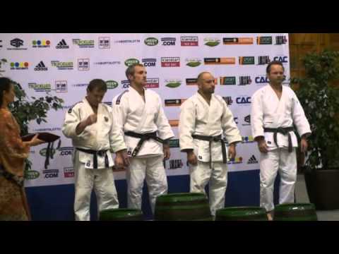Judo Veterans EM 2011 M3 73 Finale Chernukhin vs Baur m Siegerehrung