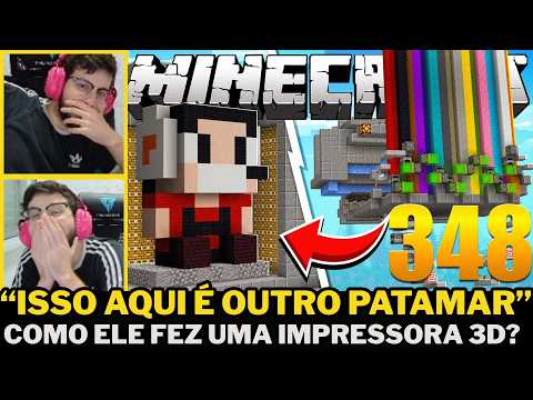 EU E O MINERVA CONSEGUIMOS FAZER ISSO? REAGINDO AO VINICCIUS 13 E SUA IMPRESSORA 3D NO MINECRAFT