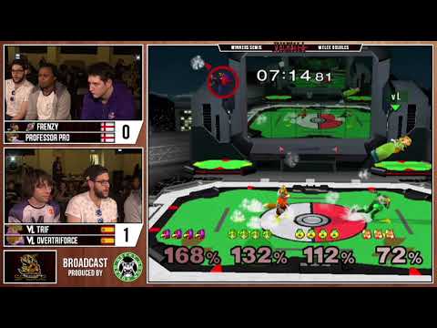 Valhalla -  Trif + Overtriforce Vs. Frenzy + Professor Pro - Winners Semis - Melee Doubles