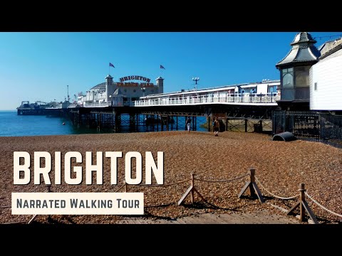 BRIGHTON | 4K Narrated Walking Tour | Let's Walk 2021