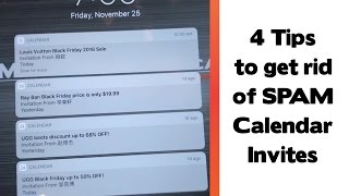 4 Tips to get rid of Spam Calendar Invites on iOS, MacOS and OS X