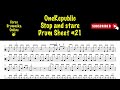 OneRepublic STOP AND STARE DRUM TRANSCRIPTION DRUM SHEET SPARTITO BATTERIA 21