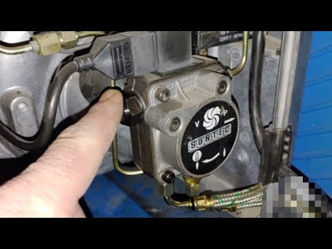 Central heating - bleed the oil line and clean the circulation pump