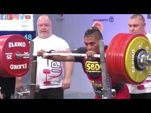 Sen Yang - 1017.5kg 3rd Place 105kg - IPF World Open Powerlifting Championship 2018