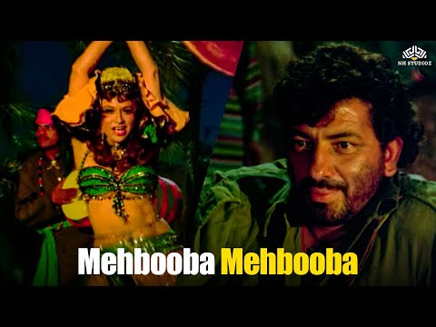 Mehbooba Mehbooba [HD] | Sholay (1975) | R D Burman | Helen | Amitabh Bachchan | Superhit Song